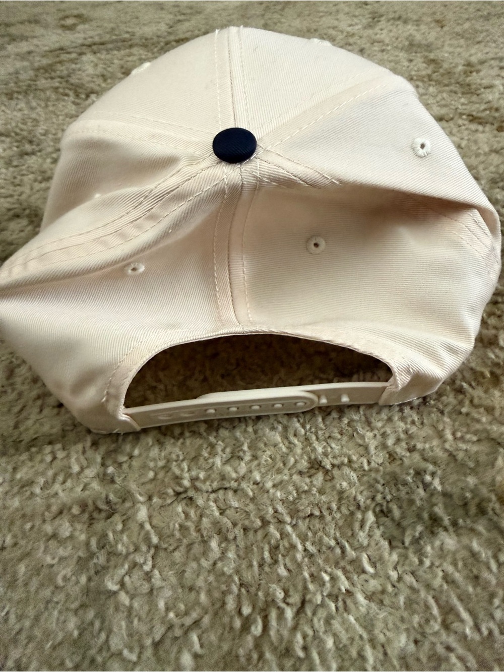 OTTO Two-Tone 'Take It Easy' Baseball Cap - Cream & Navy - Picture 2 of 2